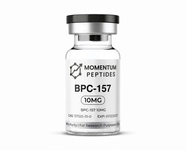 Momentum Peptides BPC-157 10mg sterile vial Body Protection Compound for laboratory research UK