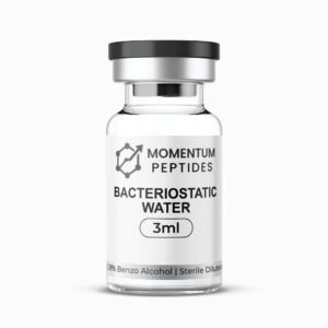 Momentum Peptides Bacteriostatic Water 3ml sterile vial with 0.9% benzyl alcohol