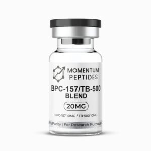 Momentum Peptides BPC-157 TB-500 Blend 20mg sterile vial for laboratory research UK