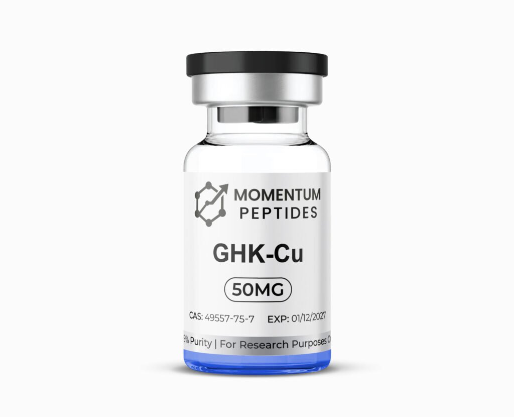 Momentum Peptides GHK-Cu copper peptide vial — UK