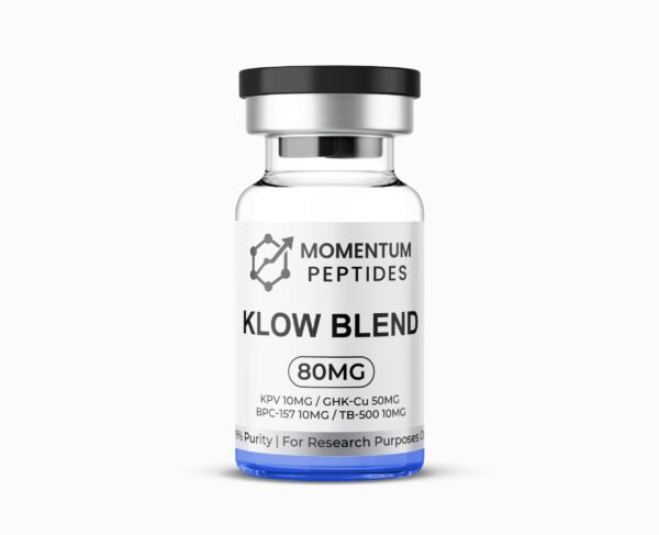 Momentum Peptides KLOW Blend 80mg sterile vial GHK-Cu BPC-157 TB-500 KPV for laboratory research UK