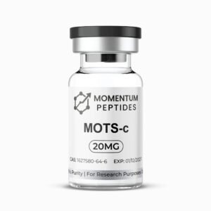 Momentum Peptides MOTS-c 20mg sterile vial mitochondrial peptide for laboratory research UK