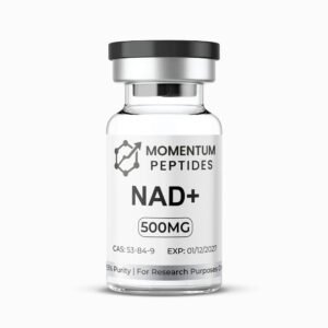 Momentum Peptides NAD+ 500mg sterile vial for laboratory research UK