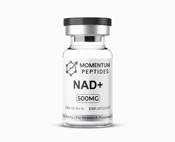 Momentum Peptides NAD+ 500mg sterile vial for laboratory research UK
