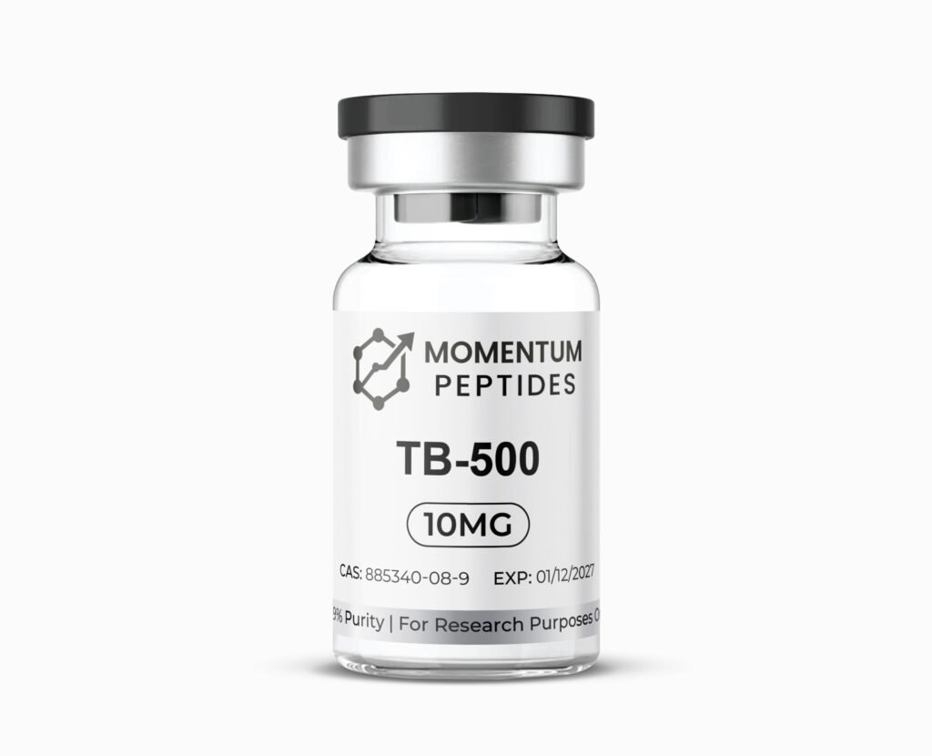Momentum Peptides TB-500 10mg research peptide vial — UK