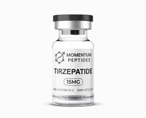 Momentum Peptides Tirzepatide 15mg peptide vial